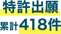 特許出願累計418件