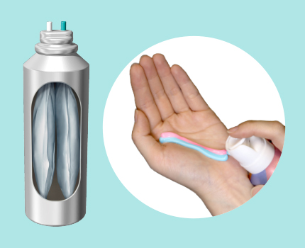 当社開発二液吐出システム『DUAL』